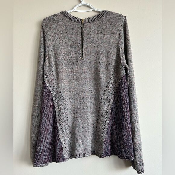 Anthropologie Moth Open Knit Back Zipper Sweater - Picture 5 of 8